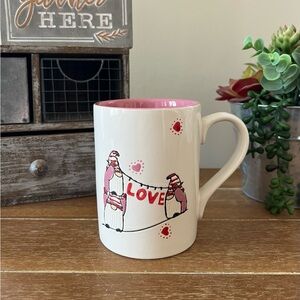 New Decorative Valentines Heart Gnome Ceramic Mug